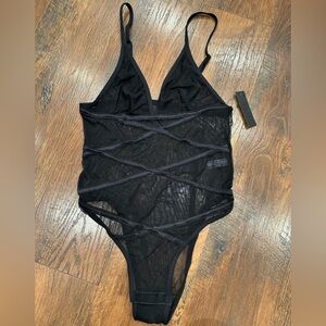 Black Sheer Hauty Bodysuit